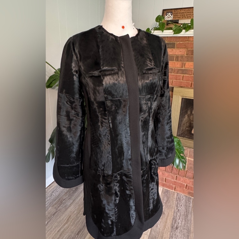 💰BIG SALE Marni Classic Black Lamb Fur Coat made in Italy. Excellent condition. - Picture 8 of 13